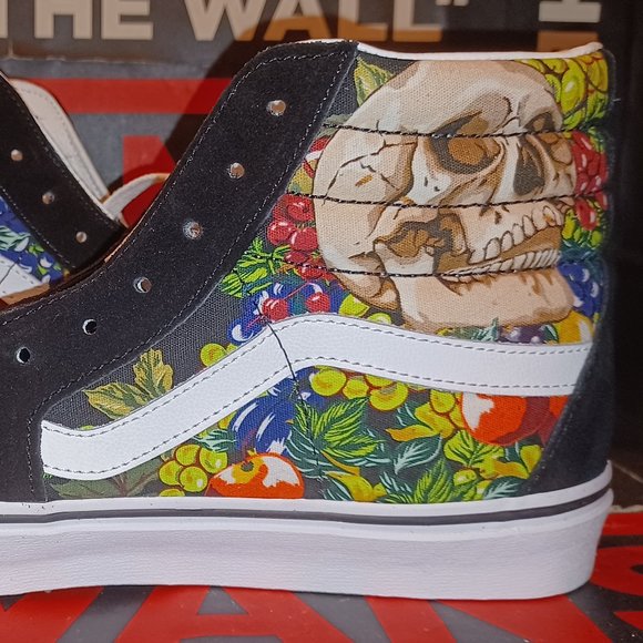 Vans  Fruit Skull Sk8-Hi Sneakers Black/White VN0005U9BA2 main image 13